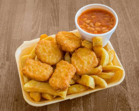 5 Pieces Chicken Nuggets And Chips