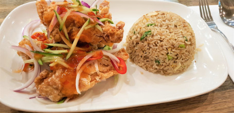 Rice Thai Style Fried Chicken