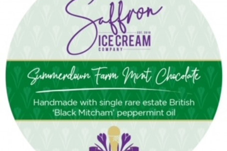Saffron Handmade Ice Cream Summerdown Farm Mint Chocolate 400Ml