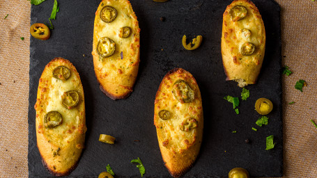 Garlic Bread Supreme With Cheese Jalapenos