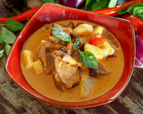 Red Duck Curry W/ Pineapple Lychee