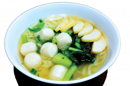 Fishball Fishcake Noodle Soup