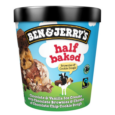 Ben Jerrys Half Baked Ice Cream 465Ml