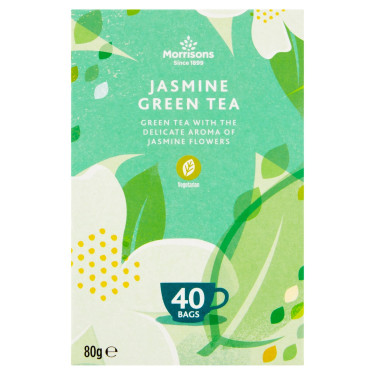 Morrisons Jasmine Serenity Green Tea 40 Bags 80G