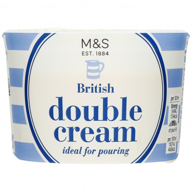 M S Food British Double Cream 150Ml