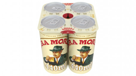 Birra Moretti Lager Bier 4X440Ml Blikjes