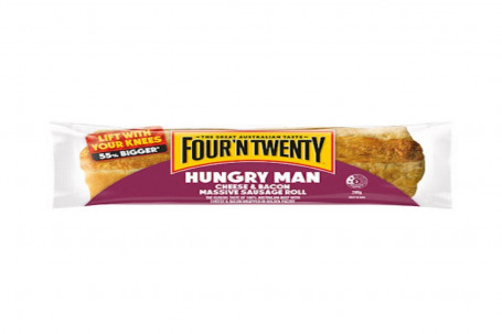 4N20 Hungry Man Cheese And Bacon Sausage Roll 280Gm