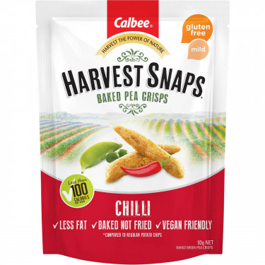 Harvest Snaps Baked Pea Crisps Chilli 93G