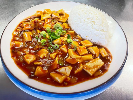 Spicy Tofu And Pork Mince With Rice