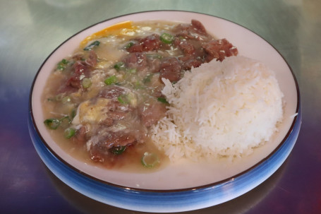 Beef And Soft Omelette With Rice