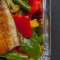 Seared Barramundi With Garlic Rice With Vegetables