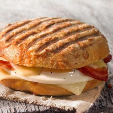 Bacon, Egg Cheese Bagel Breakfast Sandwich