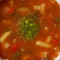 Low-Fat Vegetarian Garden Vegetable Soup With Pesto
