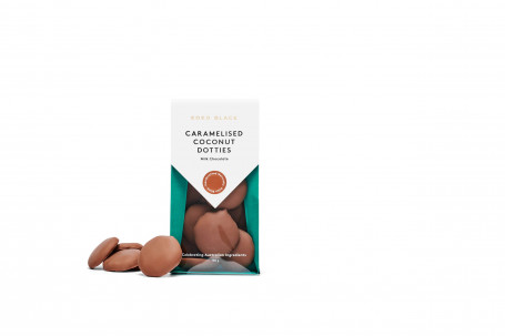 Caramelised Coconut Dotties 100G Milk Chocolate