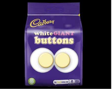 Cadbury White Buttons 110G