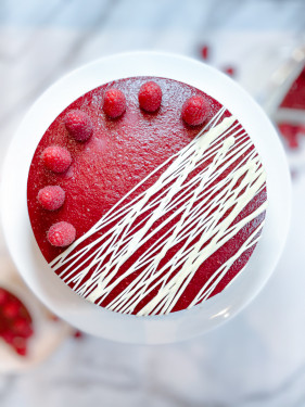 Vanilla Cheesecake With Raspberry(8 Slices)