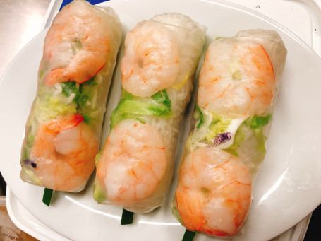 Fresh Made Rice Paper Rolls (3 Pieces)