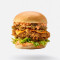 The Flamin' Hot Clucker. (Vegan Burger)