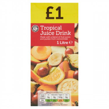 Euro Shopper Tropical Juice Drink 1 Litre