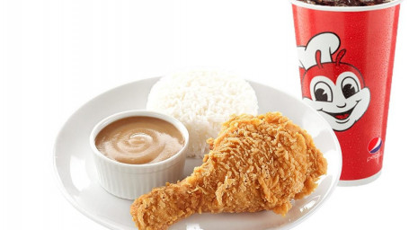 Kids Meal: 1Pc Chickenjoy With Rice And Drink