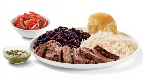 Churrasco Steak With Rice And Beans And 1 Additional Side