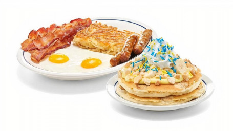 New! Ba-Ba Banana Pudding Pancake Combo