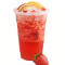 Strawberry Fruit Tea Cǎo Méi Shuǐ Guǒ Chá (Large Size Only) (Ice Blended Drink)