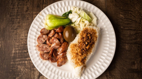 Taiwan Sausage Over Rice