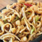 Seafood Udon Or Spaghetti With Spicy Pepper Sauce