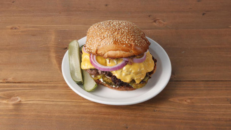 Double-Stack Pastrami Burger