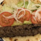 Beef Kebob On A Pita Sandwich