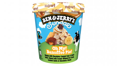 Ben Jerry's Oh My! Banoffee Pie! Sundae Ice Cream 427 Ml