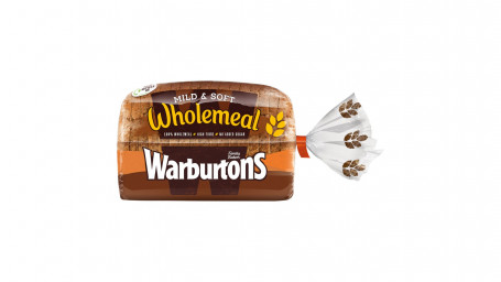 Warburtons Wholemeal Medium Sliced Bread Loaf 400G