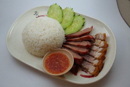 Bbq Pork And Roast Pork Rice (R) 1 Coke