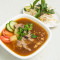 214. Shredded Chicken With Rice Noodles On Satay Thick Soup