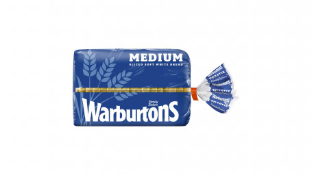 Warburtons Medium Sliced White Bread 400G