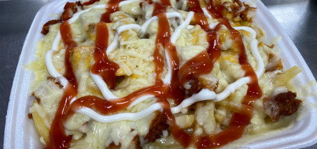 Hot Spicy Chicken Loaded Fries