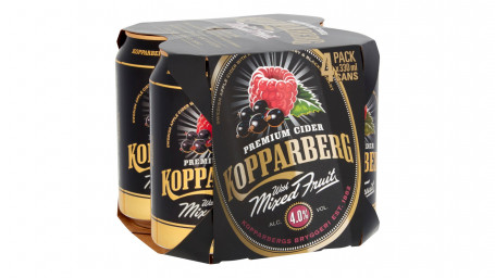 Kopparberg Premium Cider Gemengde Fruitblikjes 4 X 330 Ml