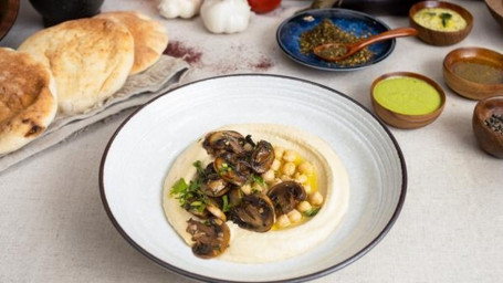 Hummus With Mushroom Ragu