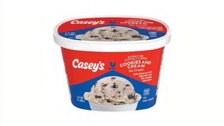 Casey's Cookies Cream Ice Cream 1.5Qt