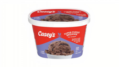 Casey's Super Fudge Brownie Ice Cream 1.5Qt