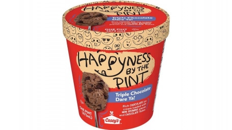 Happyness By The Pint Triple Chocolate Dare Ya! Ice Cream, 16Oz