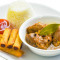 6. Chicken Adobo, Lumpiang Shanghai, Rice