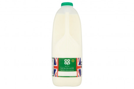 Co Op 4Pt Fresh Semi Skimmed Milk Scottish 2.272Ltr
