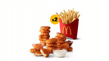 20 Pc Spicy Mcnuggets And 2 Medium Fry