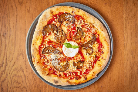 Novità Melanzane Arrosto, Pizza Burrata Al Basilico (V)