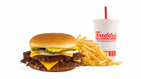 #1 Freddy's Original Double With Cheese Combo