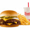 #1 Triple Steakburger With Cheese Combo