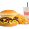 #3 Dobbelt Steakburger California Style Combo
