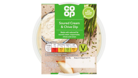 Co-Op Soured Cream Chive Dip 200G